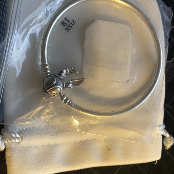 New ~.Pandora Harry Potter Bangle Bracelet .925 Silver - Picture 6 of 7